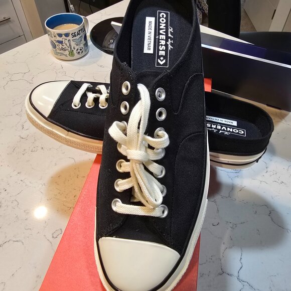 Converse Chuck 70 Mule Slip-on Shoes Men's Sneakers Black 172591C Size 12 NEW - Picture 7 of 9